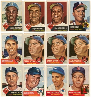 1953 Topps Collection (58) Including Hall of Famers 